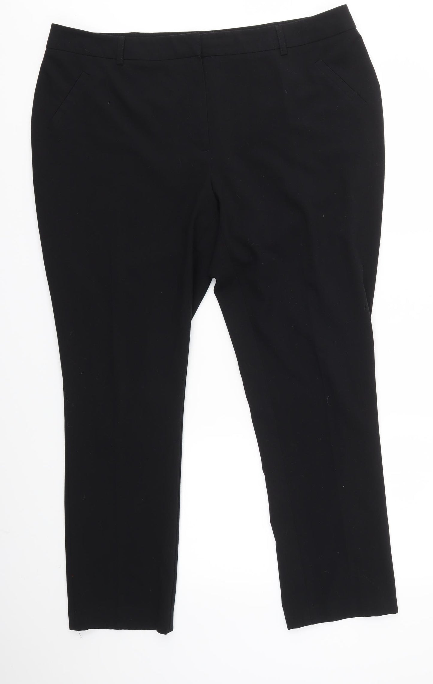 Matalan Womens Black   Dress Pants Trousers Size 18 L29 in