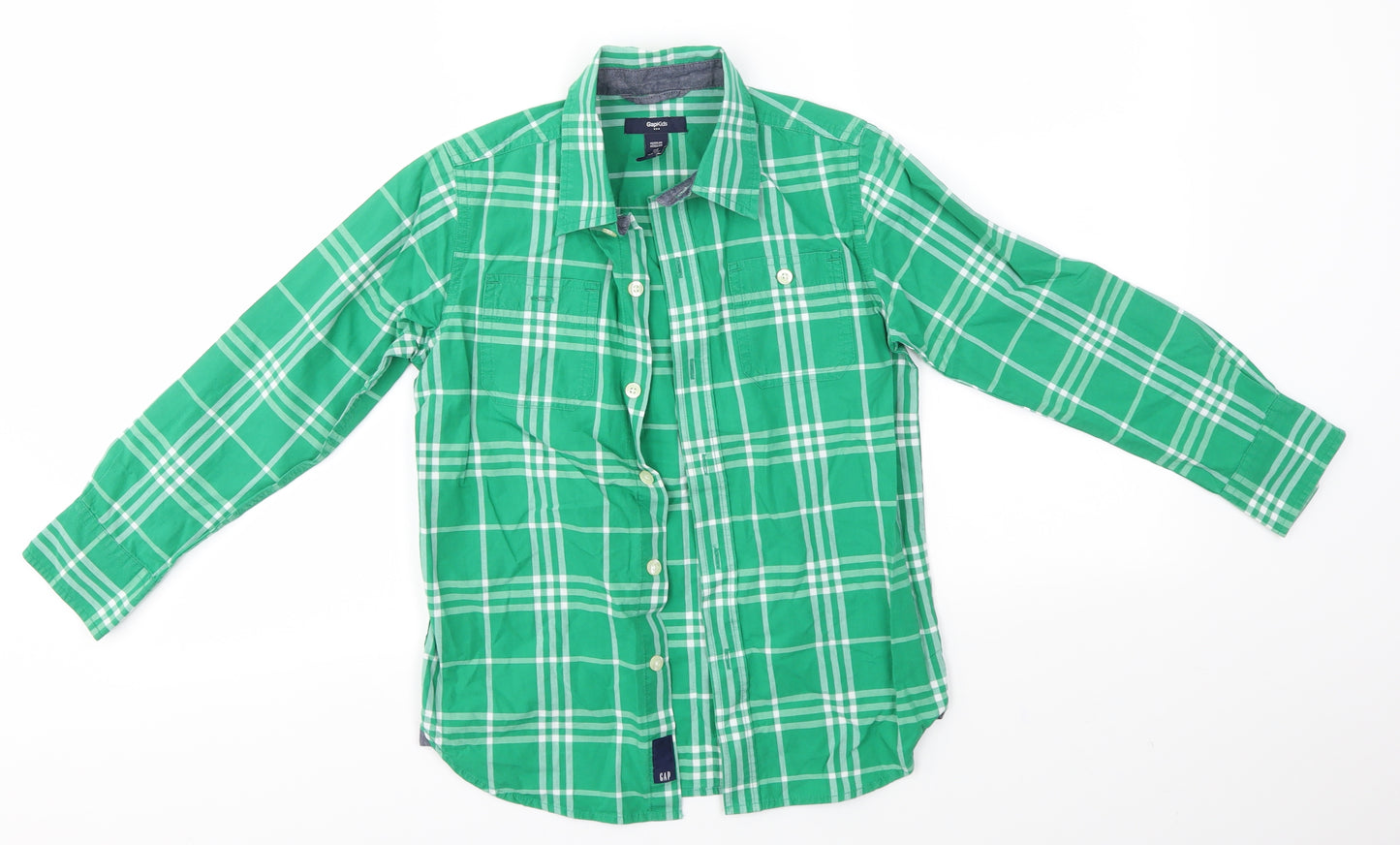 Gap Boys Green   Basic Button-Up Size 6-7 Years