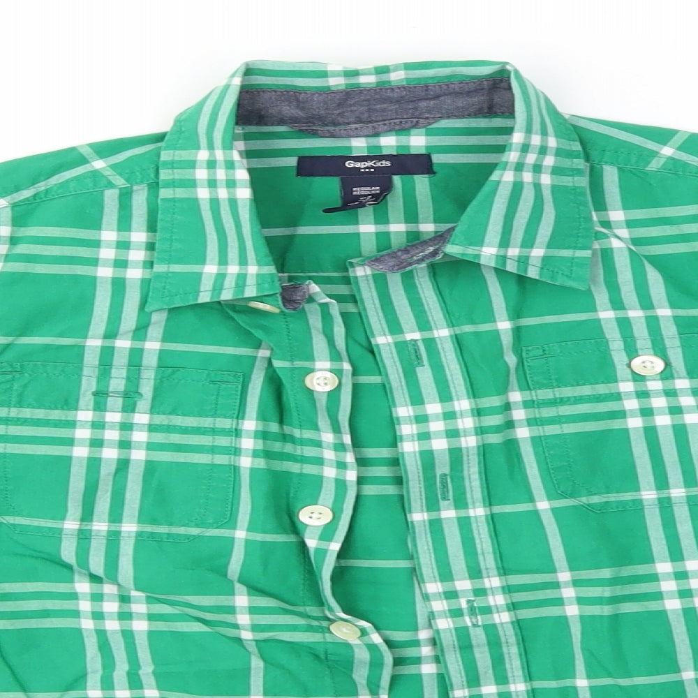 Gap Boys Green   Basic Button-Up Size 6-7 Years