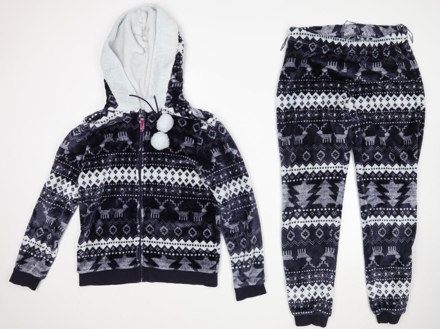 Debenhams  Womens Blue    Pyjama Set Size 10  - Christmas