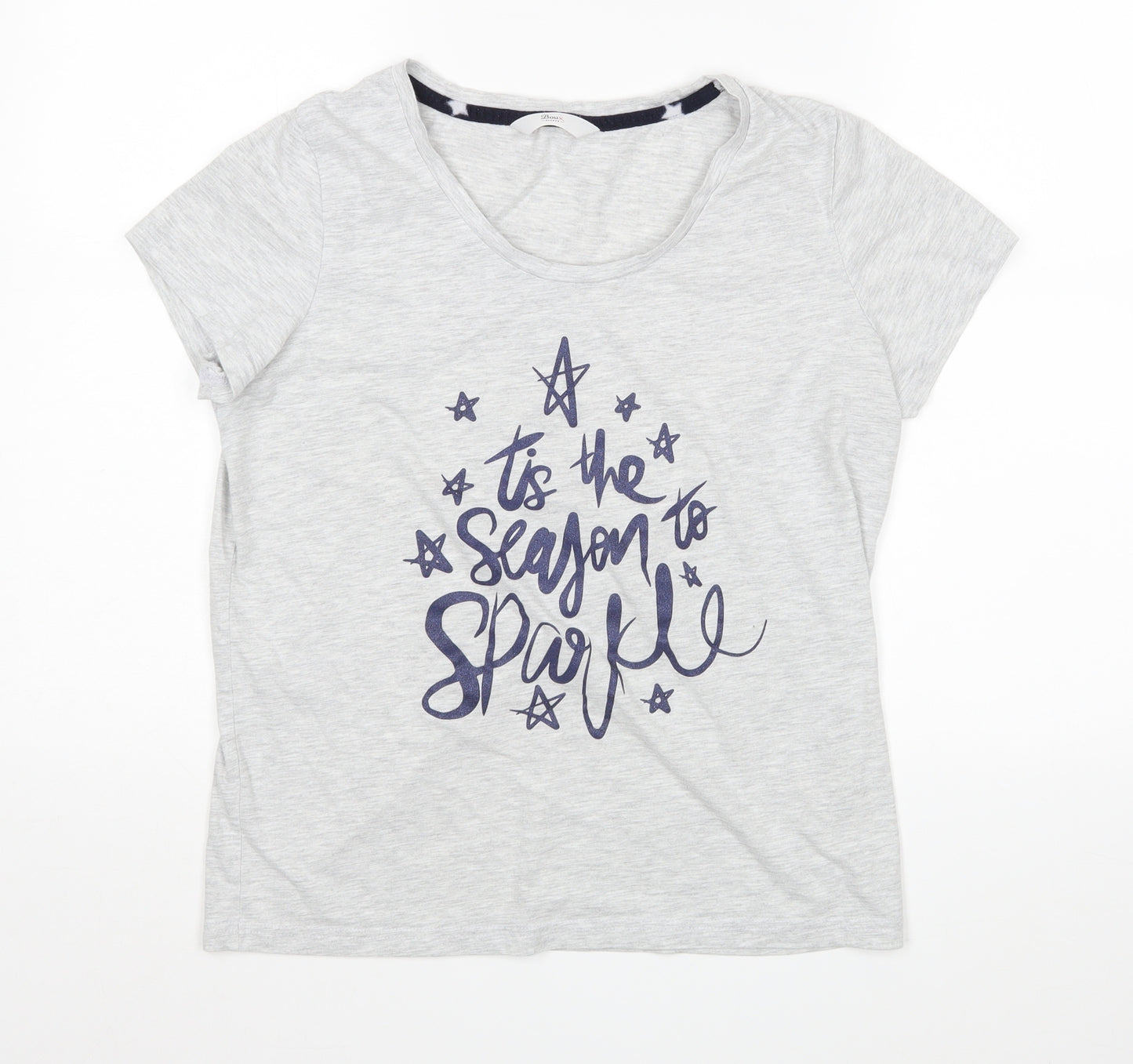 Boux Avenue Womens Grey   Top Pyjama Top Size S