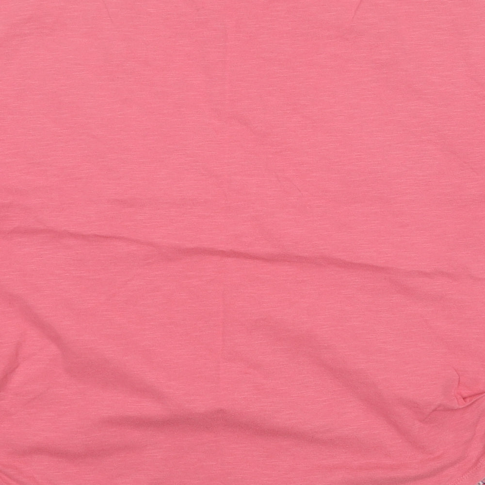 NEXT Womens Pink Animal Print  Basic T-Shirt Size 10