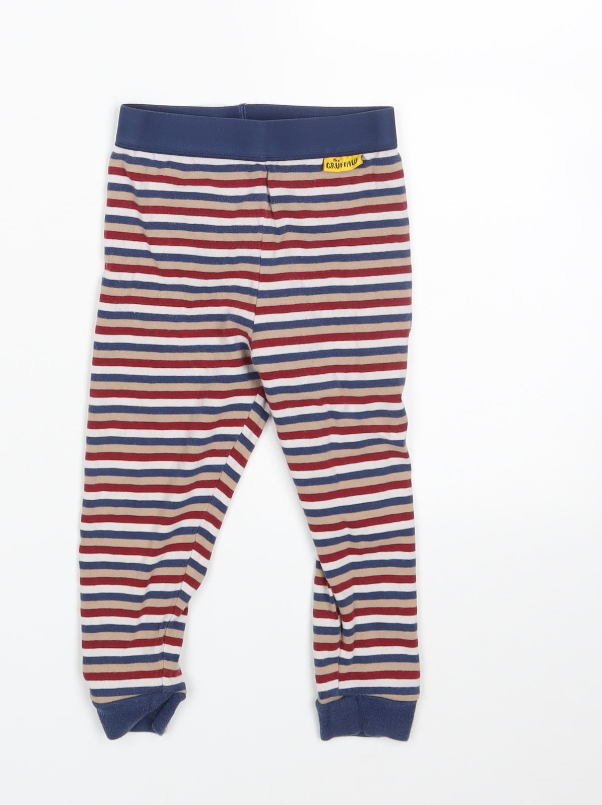 M&S Boys Multicoloured Striped   Pyjama Pants Size 18-24 Months  - The Gruffalo