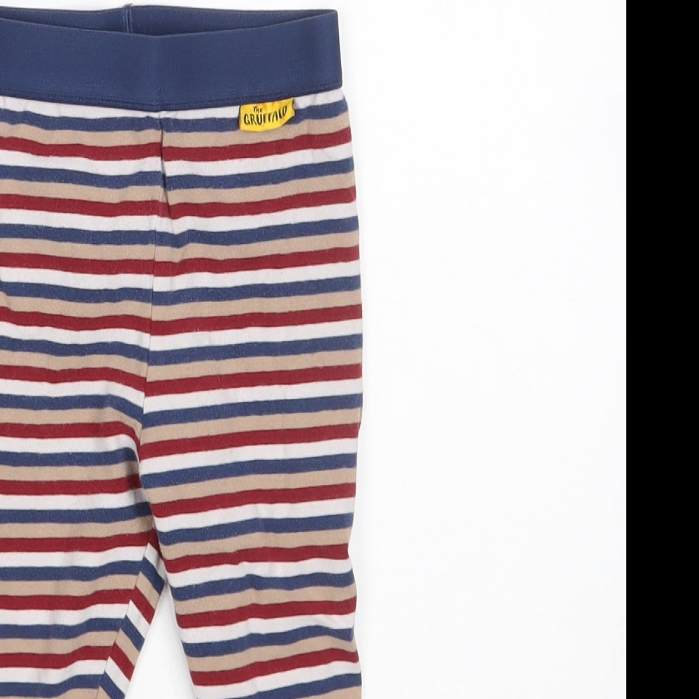 M&S Boys Multicoloured Striped   Pyjama Pants Size 18-24 Months  - The Gruffalo