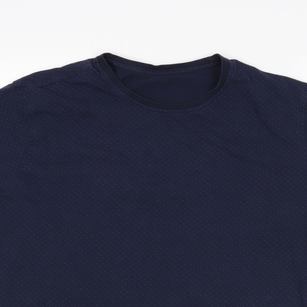 George Mens Blue Polka Dot   T-Shirt Size XL