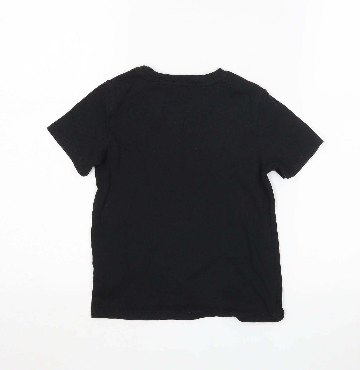 H&M Girls Black   Basic T-Shirt Size 5-6 Years