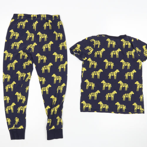 George Boys Blue Animal Print   Pyjama Set Size 6-7 Years