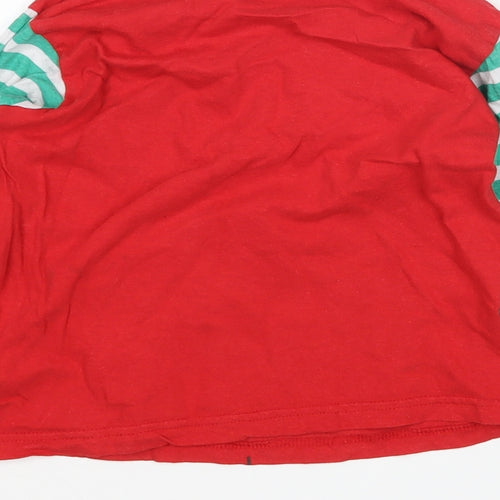 Studio Boys Multicoloured Striped   Pyjama Top Size 6-7 Years  - Elf Christmas