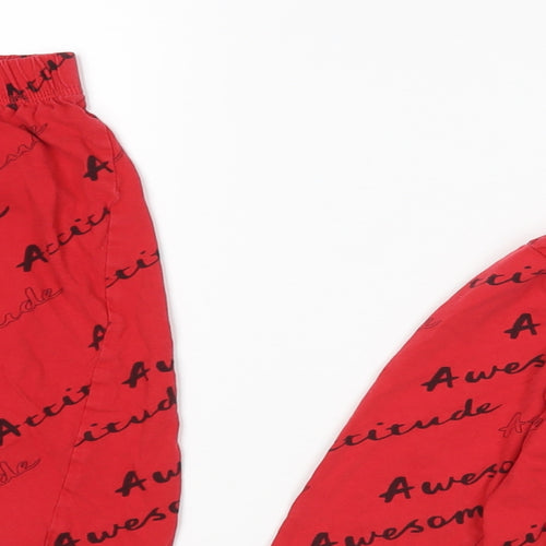 George Boys Red    Pyjama Set Size 6-7 Years