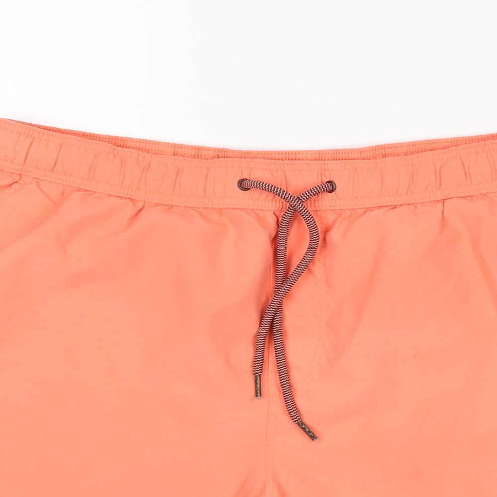NEXT Mens Orange   Sweat Shorts Size M - Swim Shorts