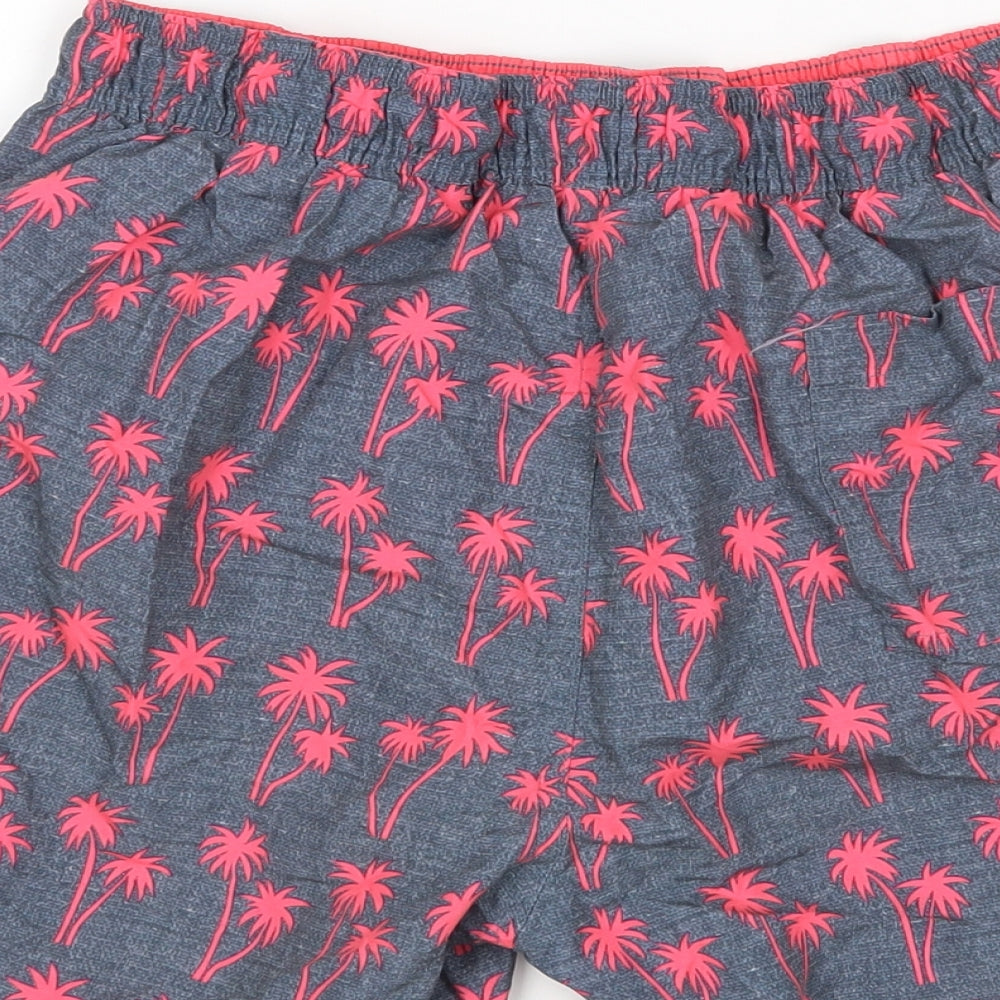 Pep&Co Mens Multicoloured Floral  Sweat Shorts Size M - Swim Shorts