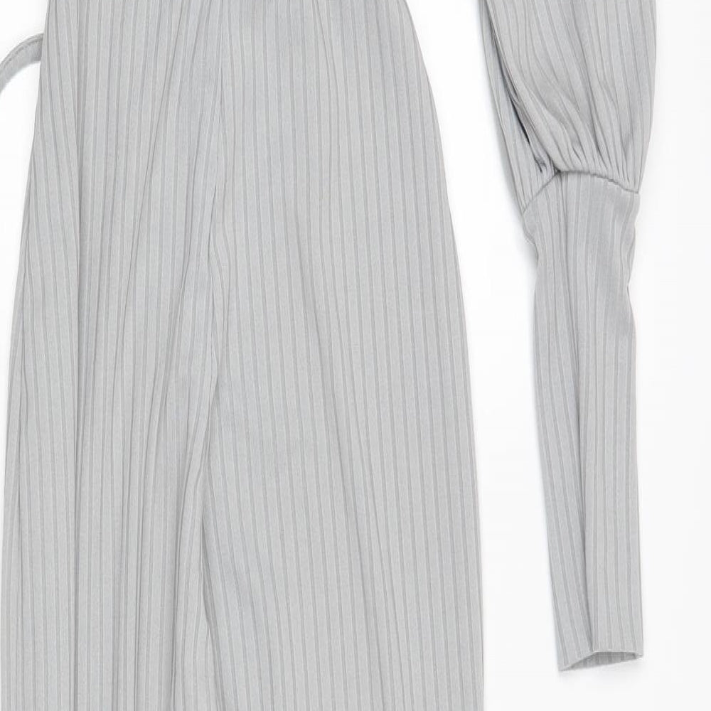 Boohoo Womens Grey   Jumpsuit One-Piece Size 4