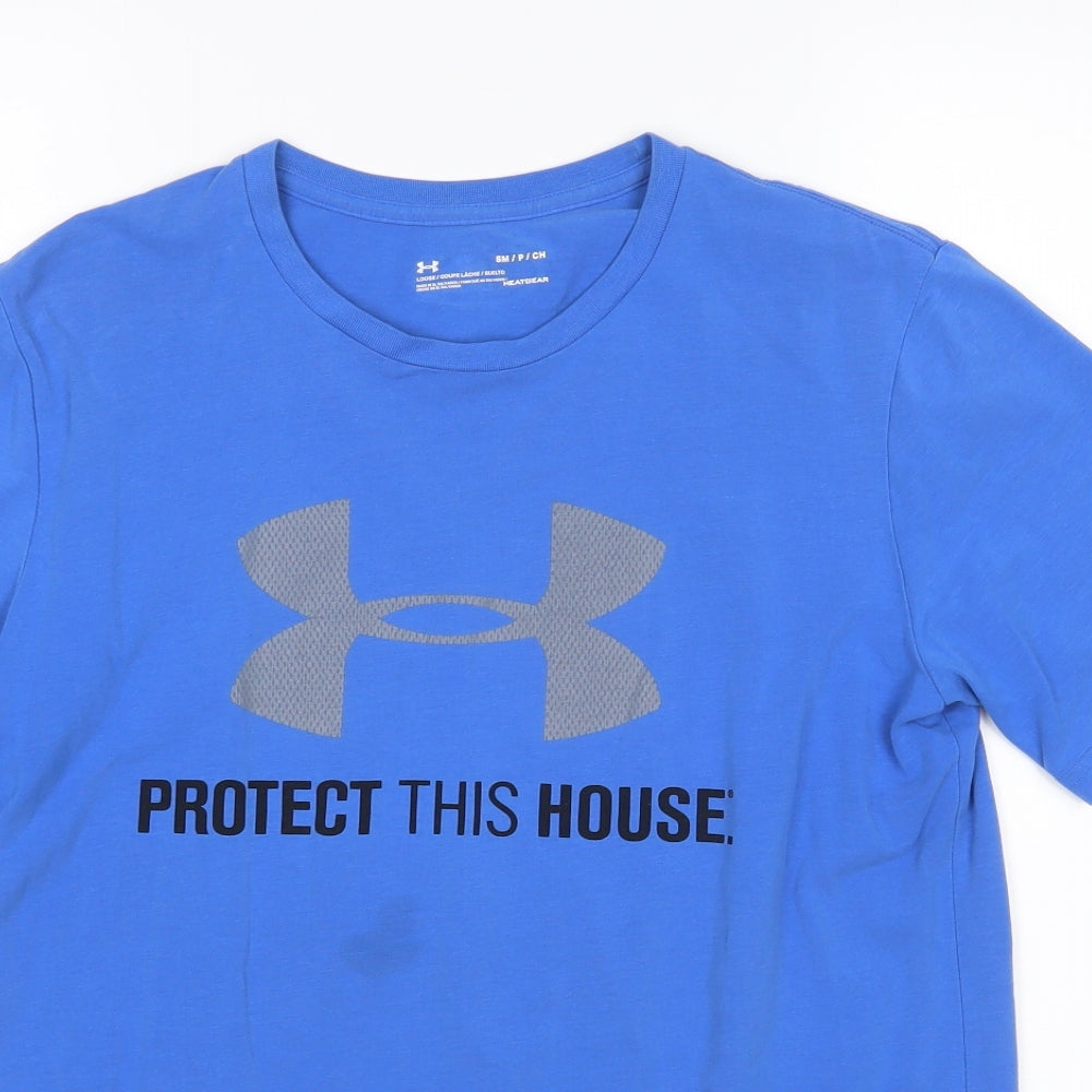 Under armour Mens Blue    T-Shirt Size S