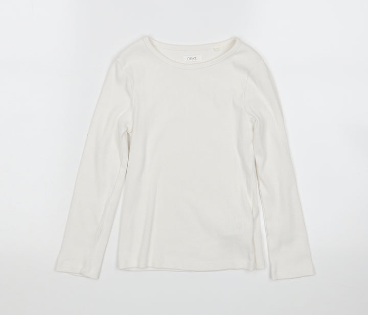 NEXT Girls White   Pullover Jumper Size 5 Years