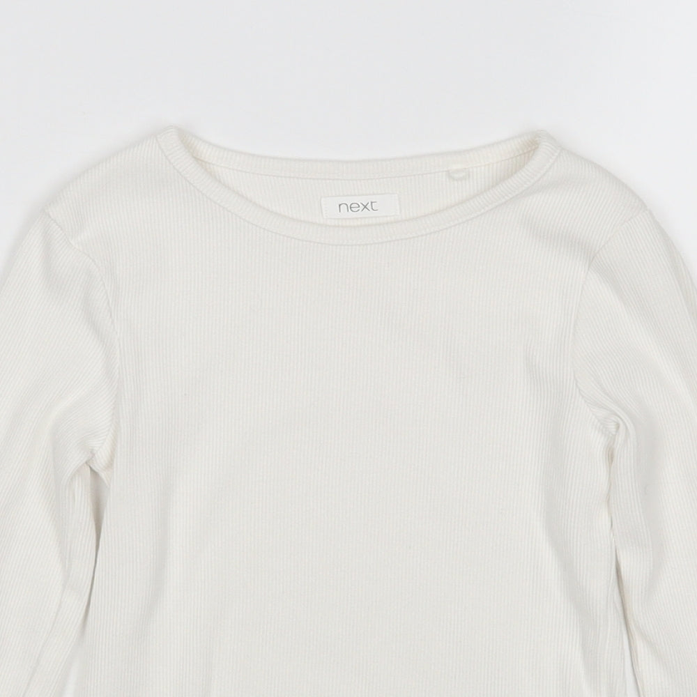 NEXT Girls White   Pullover Jumper Size 5 Years