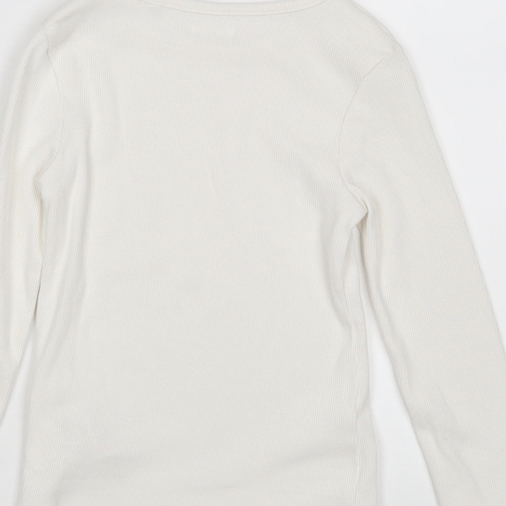 NEXT Girls White   Pullover Jumper Size 5 Years