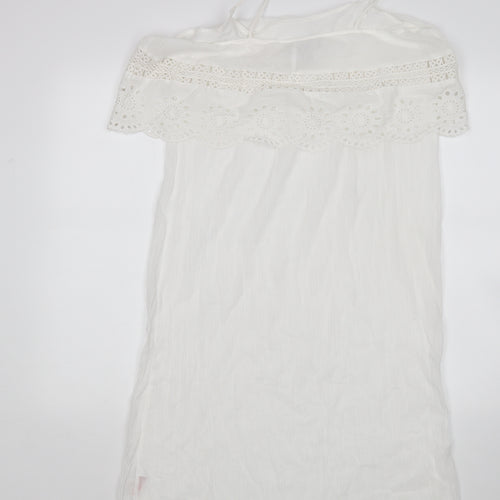 Primark Womens White   Tank Dress  Size L