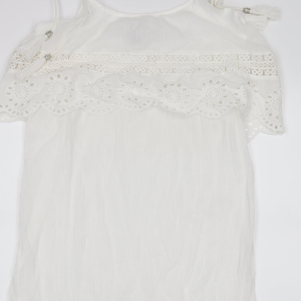 Primark Womens White   Tank Dress  Size L