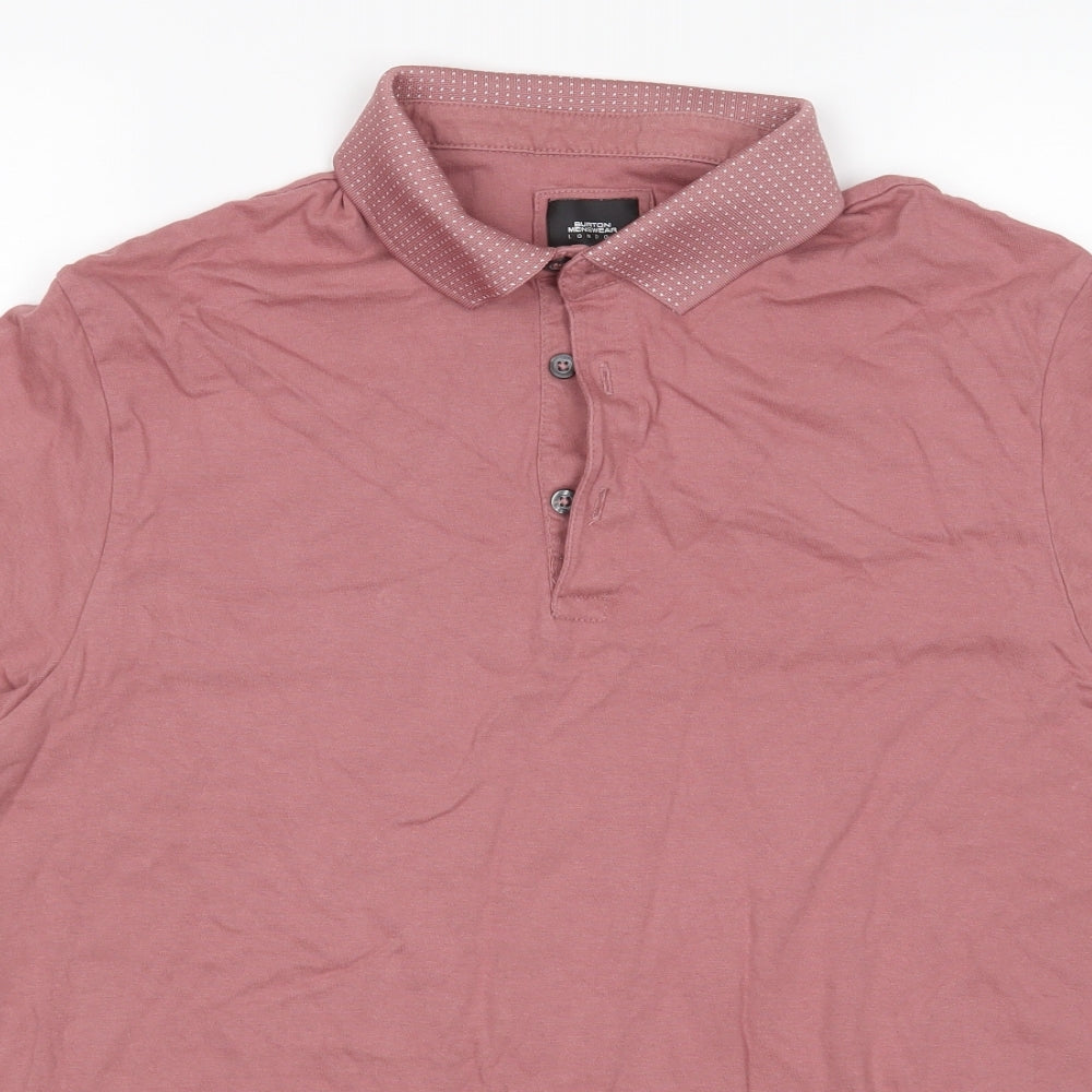Burton Mens Pink    Polo Size L