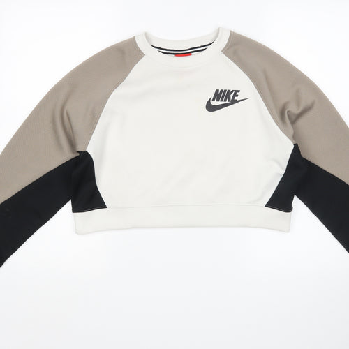 Nike Womens Multicoloured   Pullover Sweatshirt Size M  - Cropped