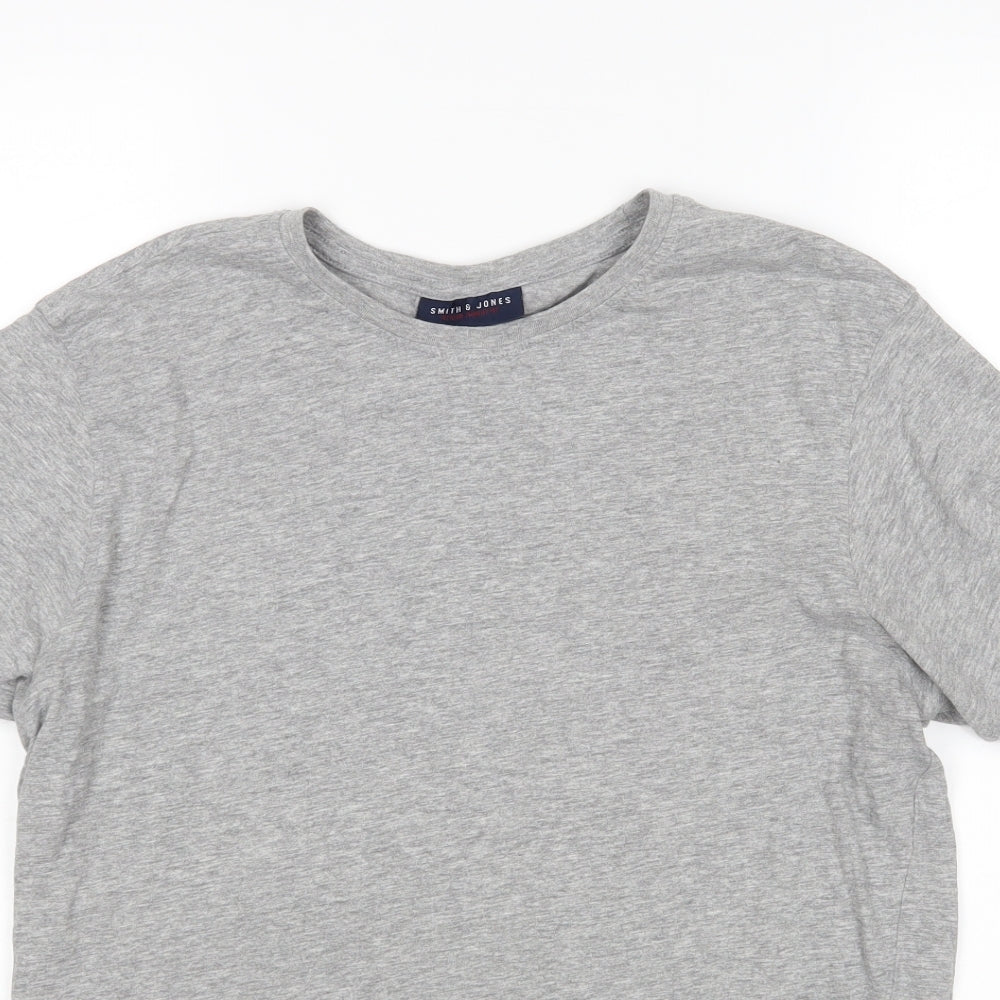 Smith & Jones Mens Grey    T-Shirt Size M