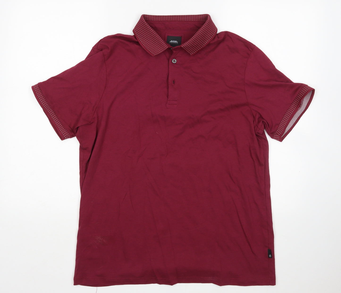 Burton Mens Red    Polo Size L
