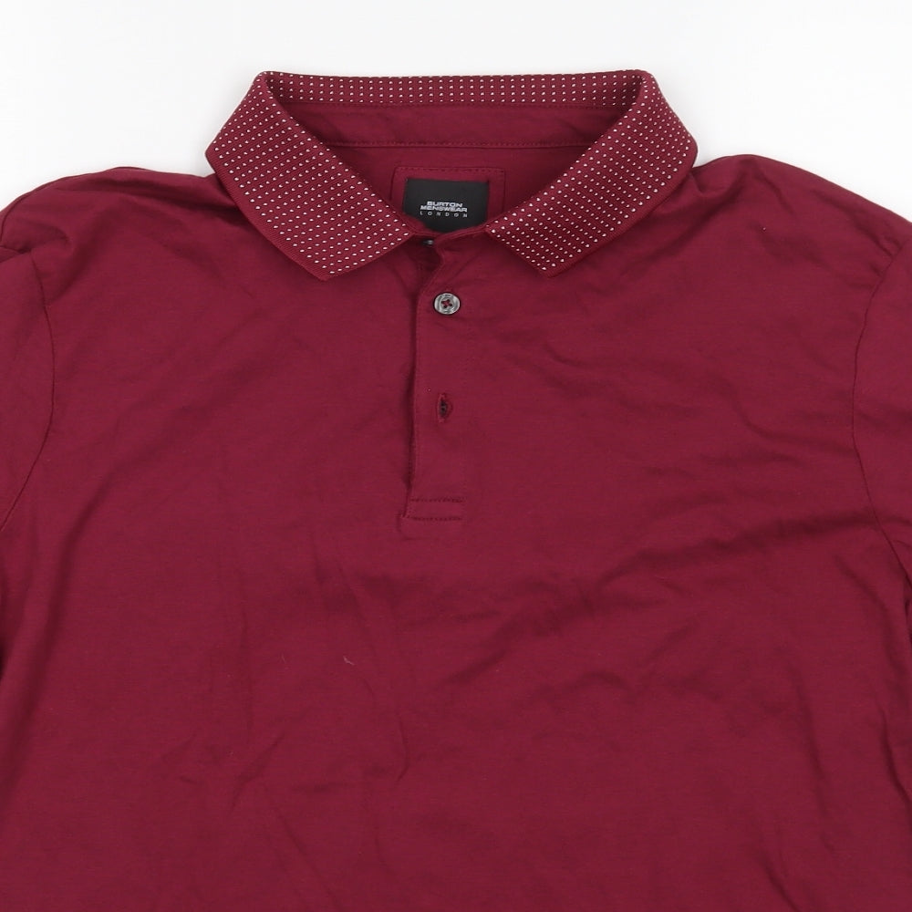 Burton Mens Red    Polo Size L