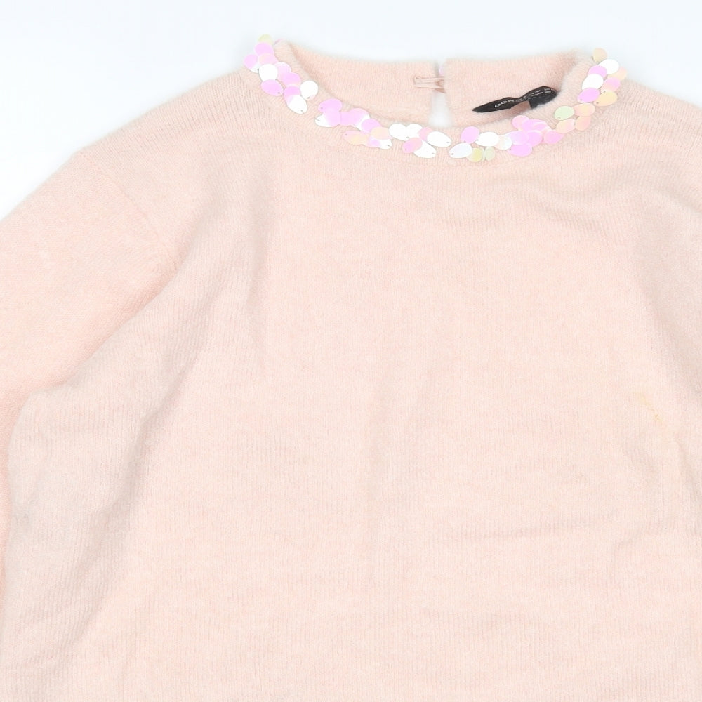 Dorothy Perkins Womens Pink   Pullover Jumper Size 8