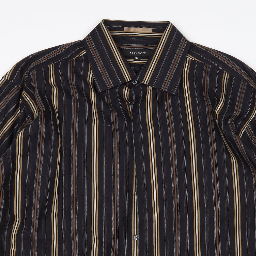 NEXT Mens Multicoloured Striped   Dress Shirt Size XL