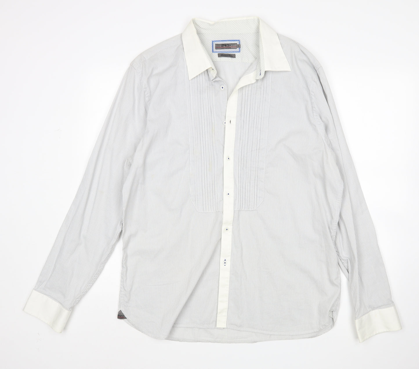 Matalan Mens Multicoloured Striped   Dress Shirt Size XL