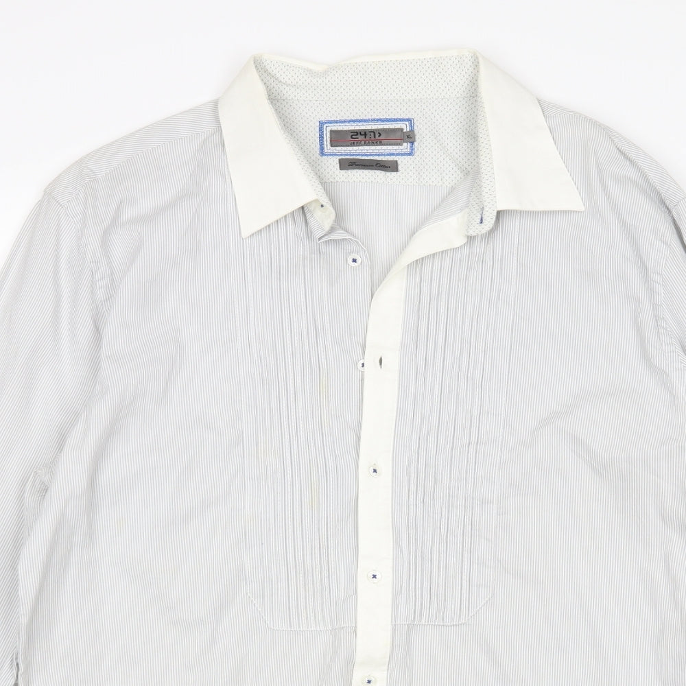 Matalan Mens Multicoloured Striped   Dress Shirt Size XL