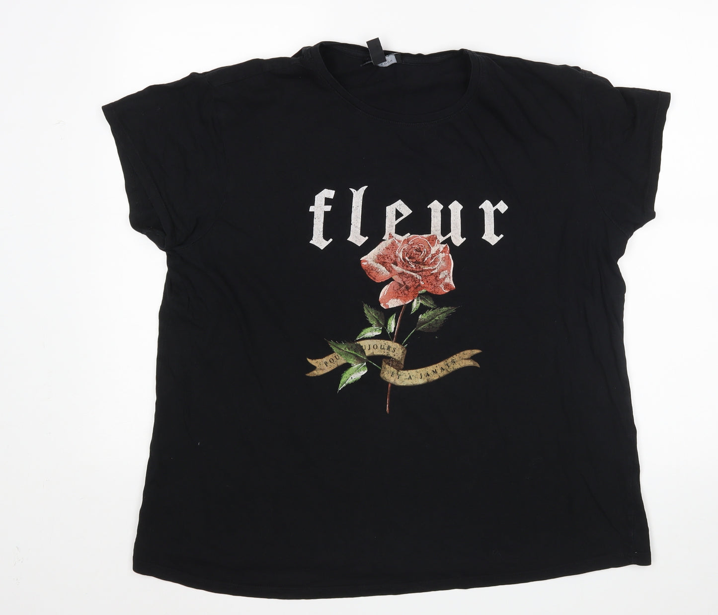 New Look Womens Black   Basic T-Shirt Size 20