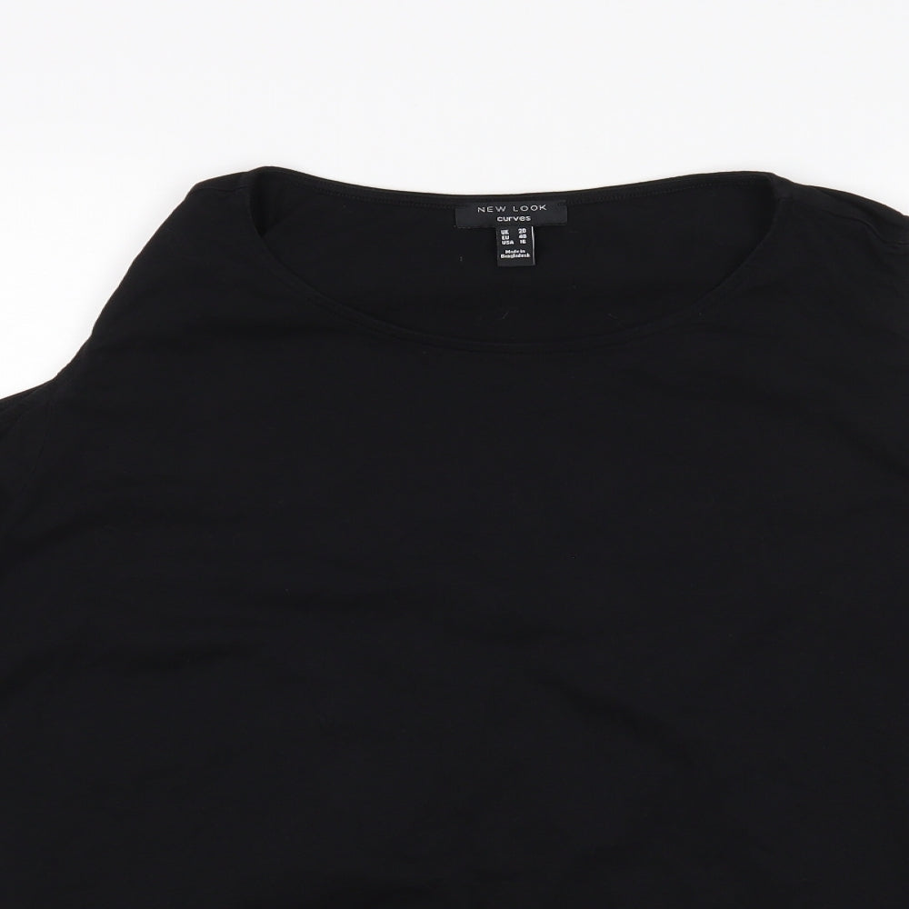 New Look Womens Black   Basic T-Shirt Size 20