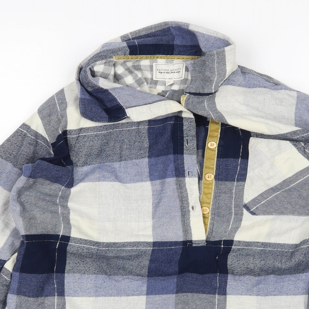 NEXT Womens Multicoloured Plaid  Top Pyjama Top Size XS