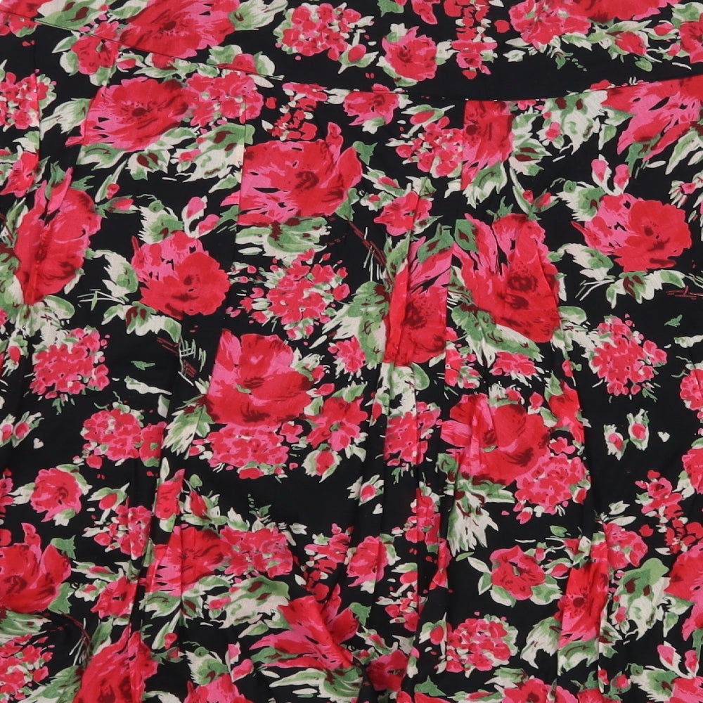 New Look Womens Multicoloured Floral  A-Line Skirt Size 18