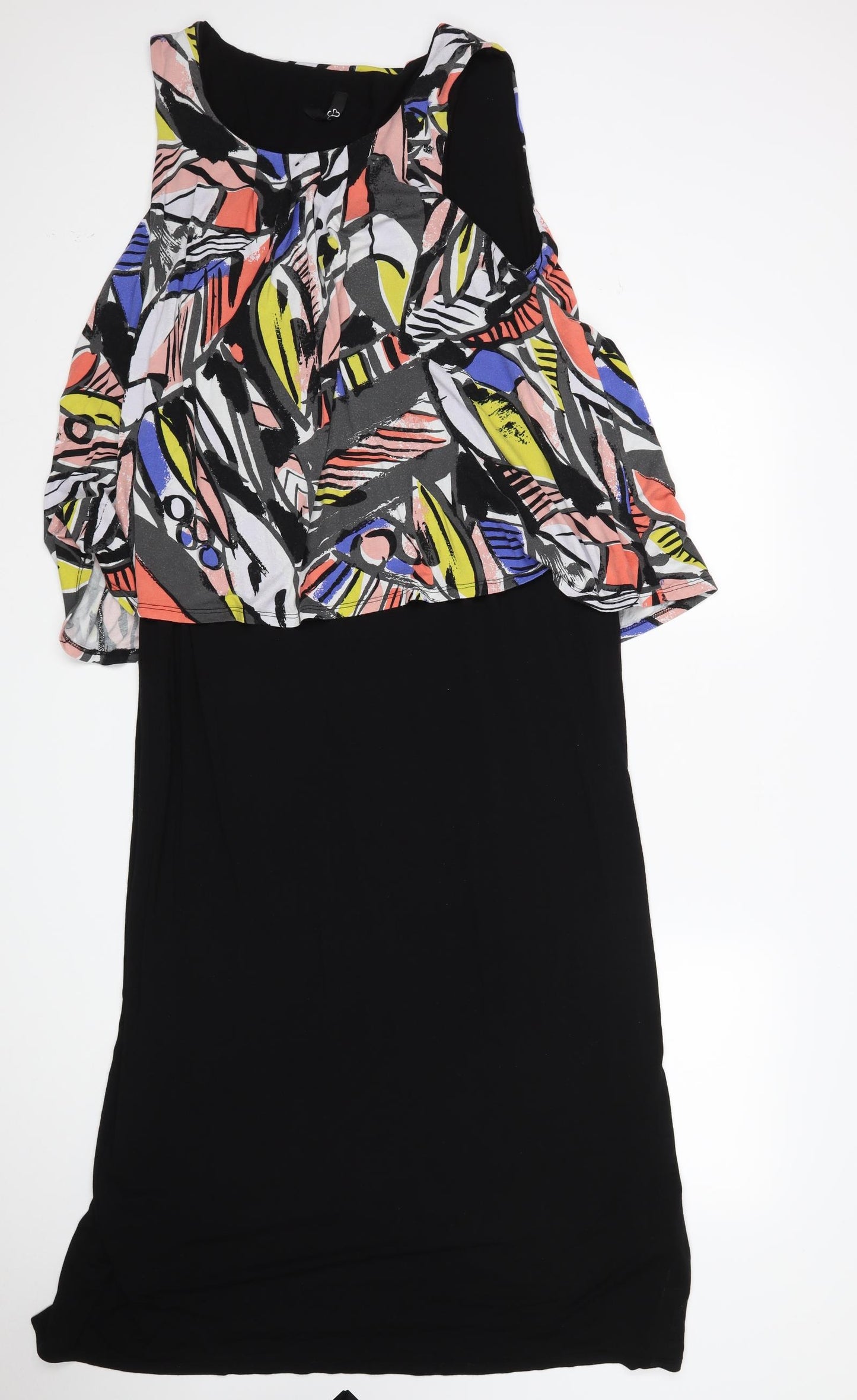 Preworn Womens Multicoloured Geometric  Tank Dress  Size 20