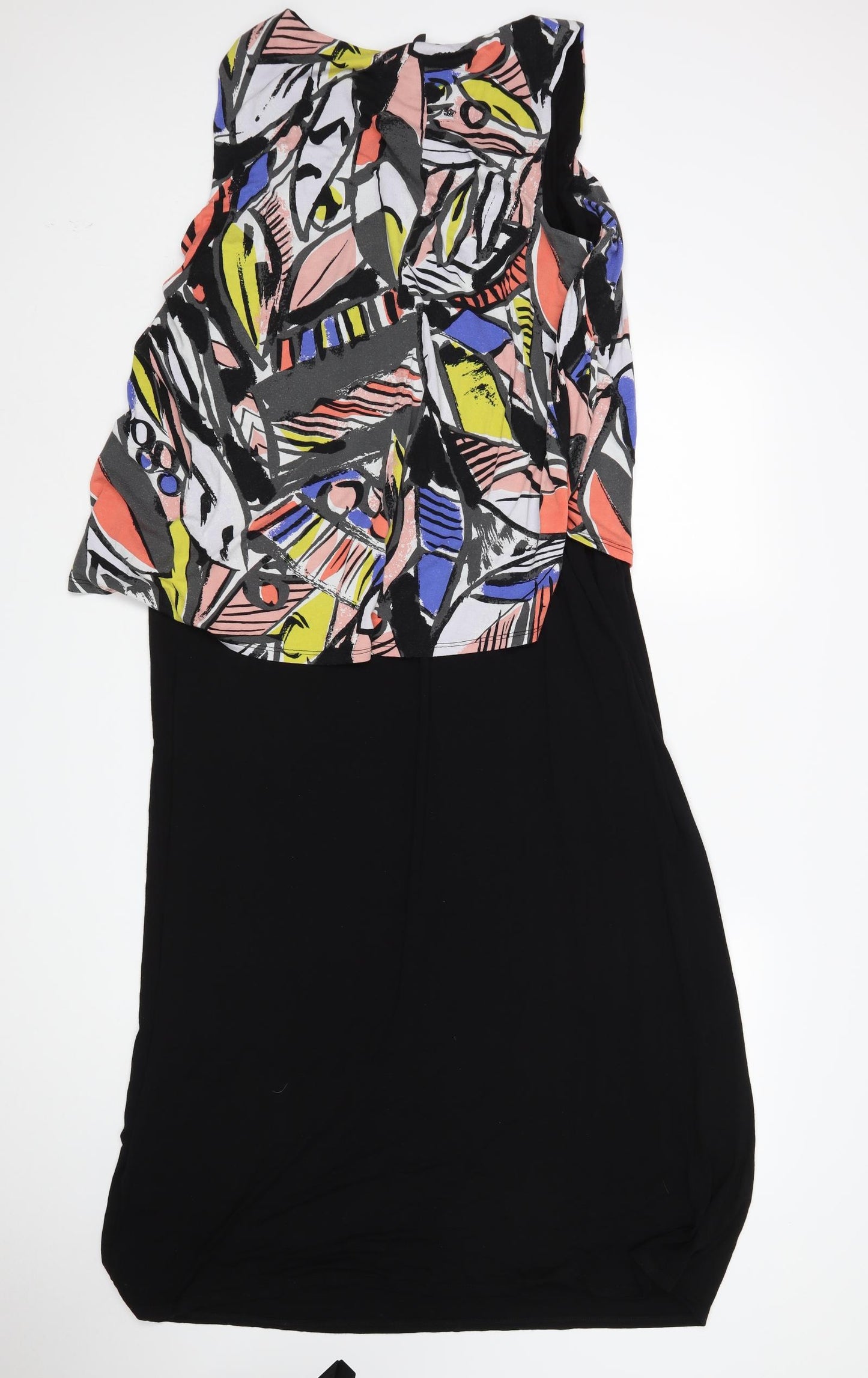 Preworn Womens Multicoloured Geometric  Tank Dress  Size 20