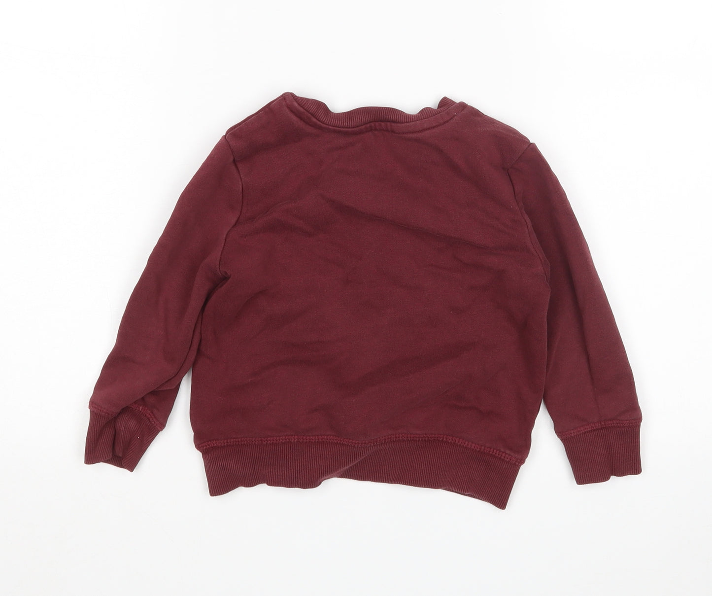 George Boys Red   Pullover Jumper Size 18-24 Months