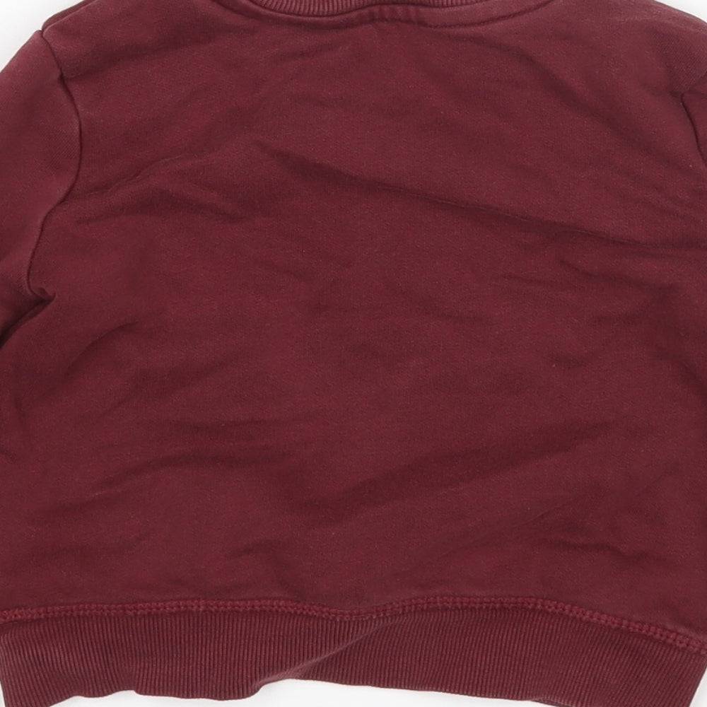 George Boys Red   Pullover Jumper Size 18-24 Months