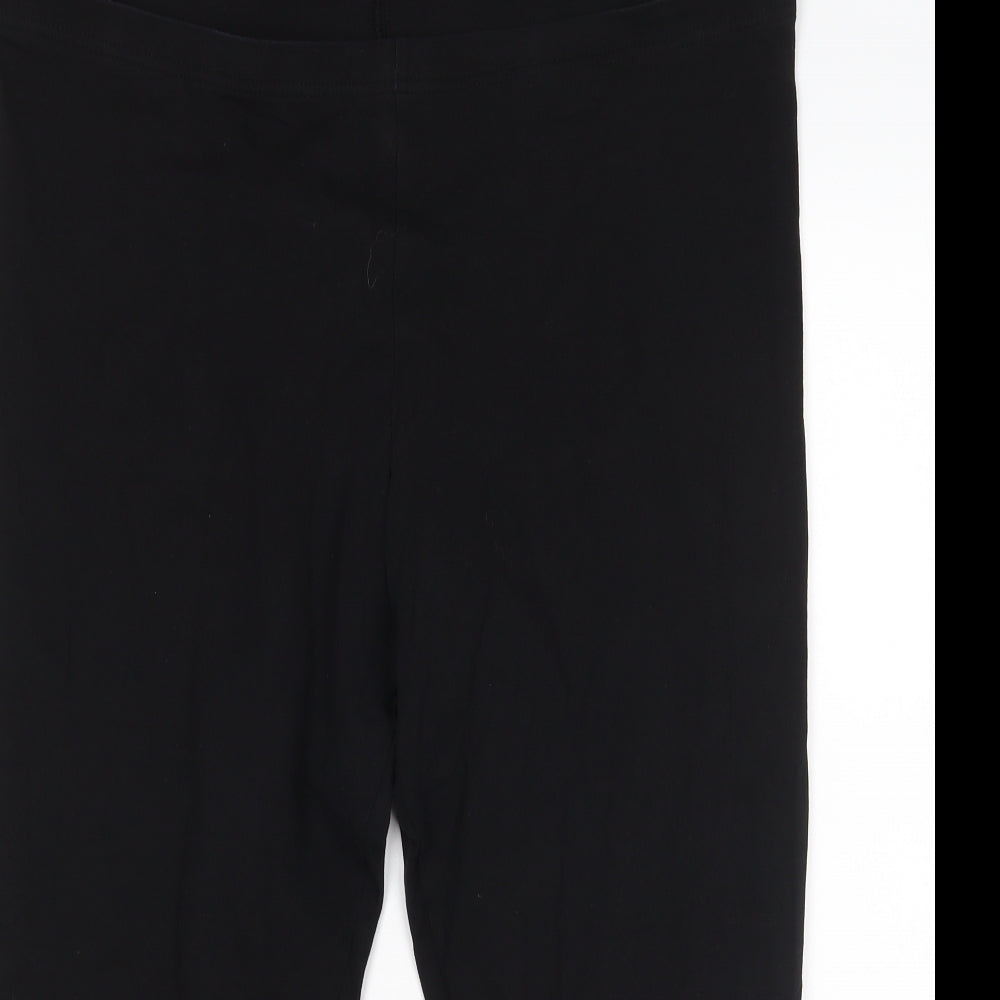 H&M Womens Black   Pedal Pusher Leggings Size 2XL L20 in