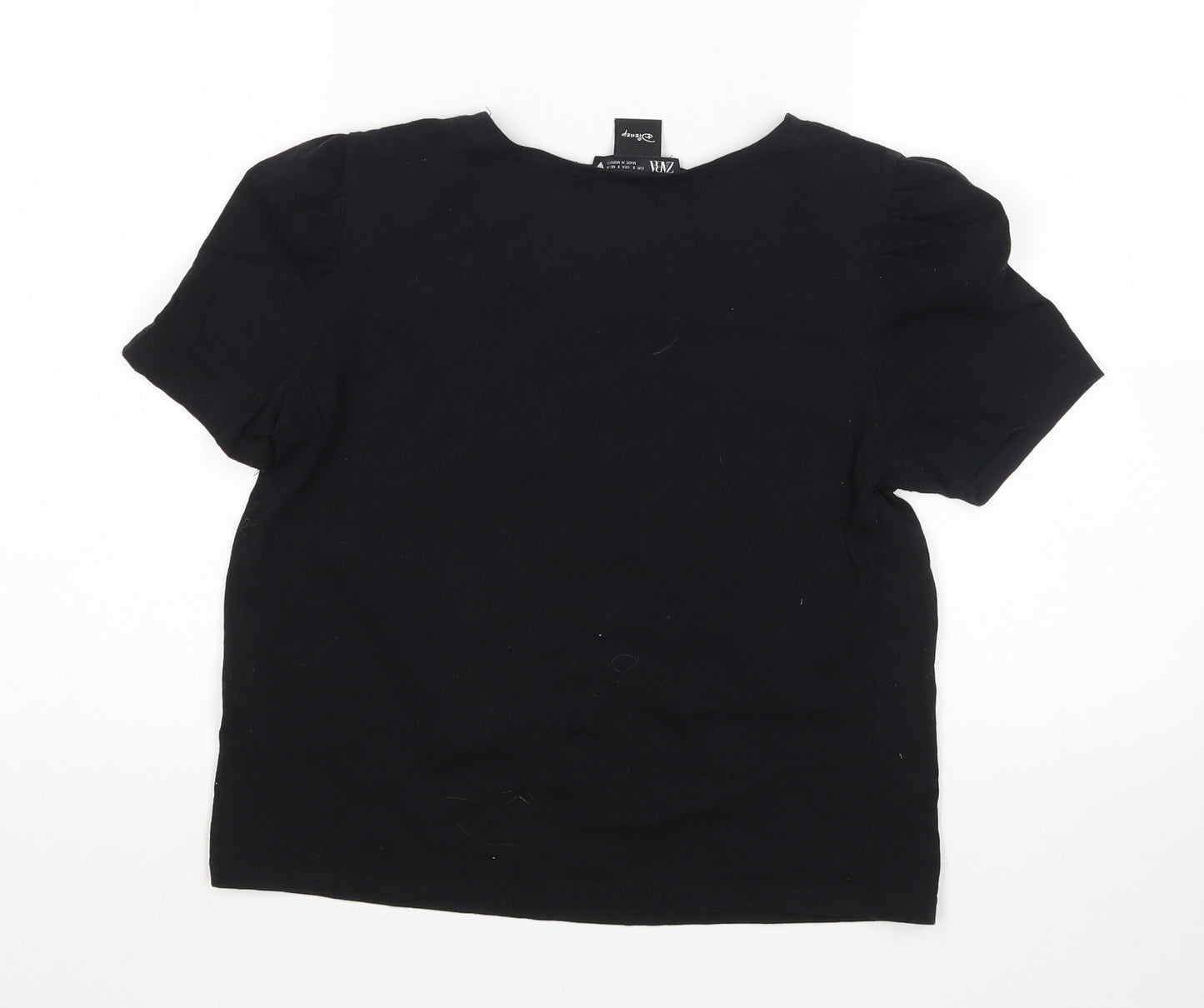 Zara Womens Black   Basic T-Shirt Size S  - Disney