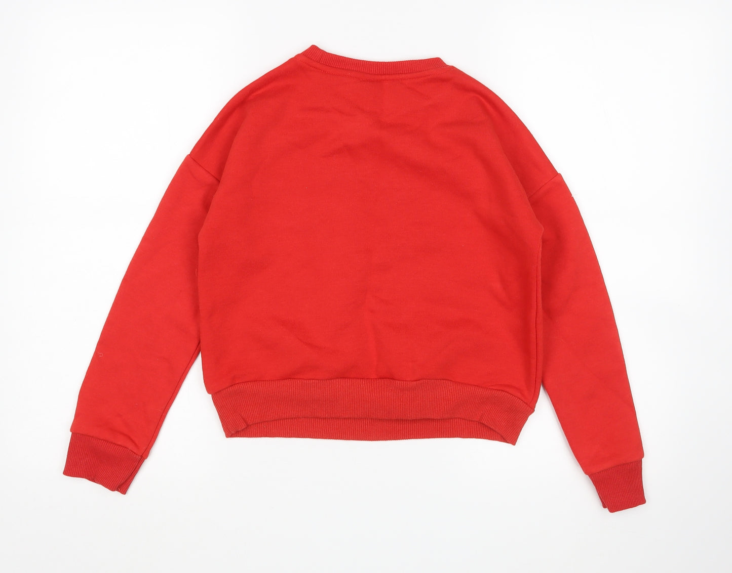 Primark Girls Red   Pullover Sweatshirt Size 9-10 Years  - Disney Christmas