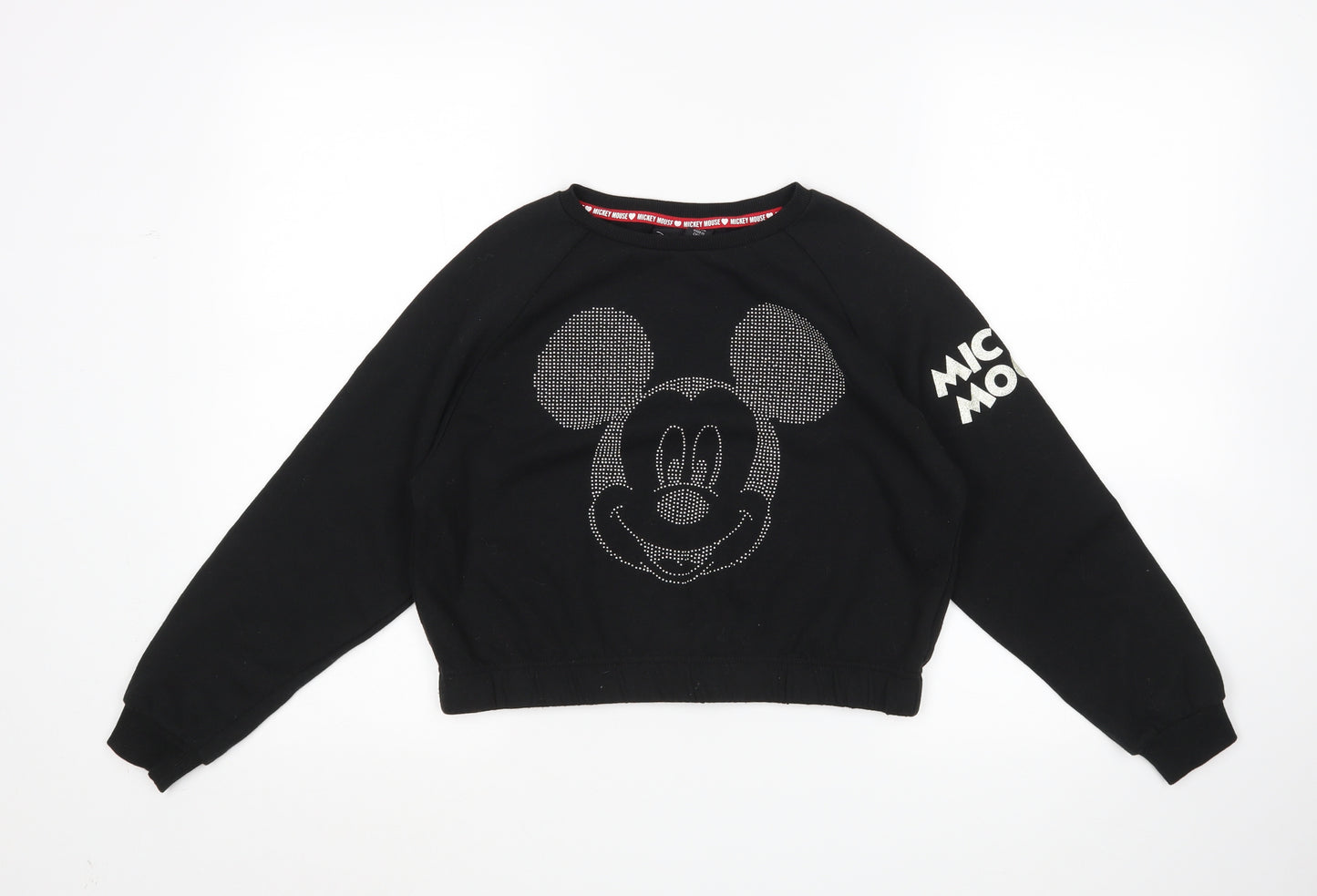 Primark Girls Black   Pullover Sweatshirt Size 10-11 Years  - Disney