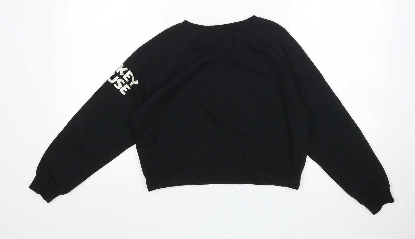 Primark Girls Black   Pullover Sweatshirt Size 10-11 Years  - Disney