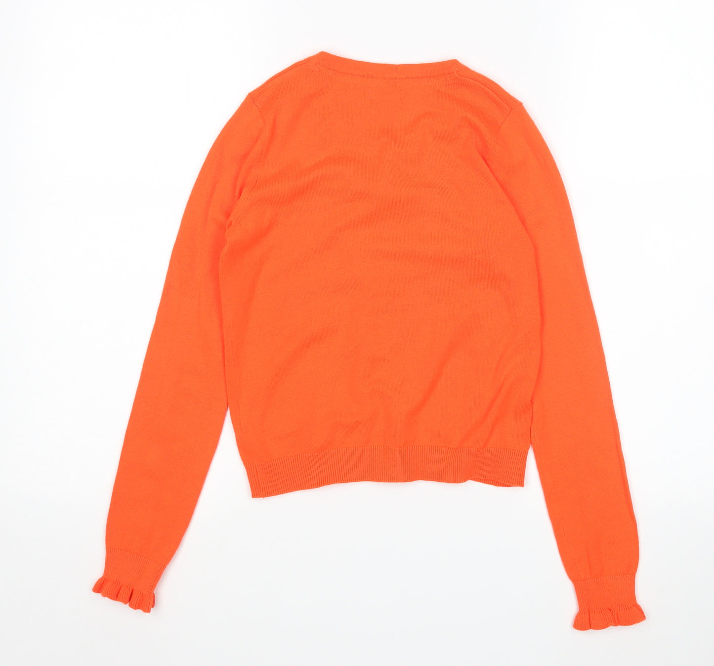 NEXT Girls Orange   Cardigan Jumper Size 9 Years