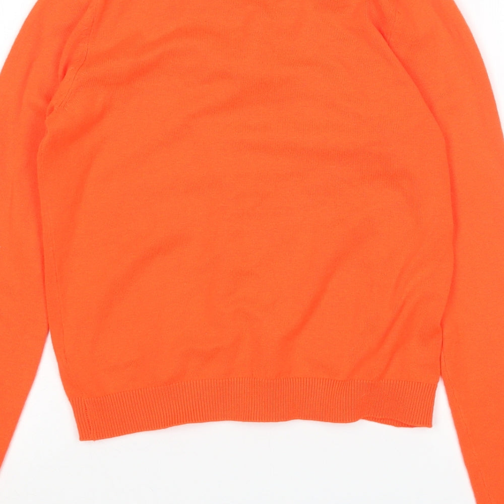 NEXT Girls Orange   Cardigan Jumper Size 9 Years