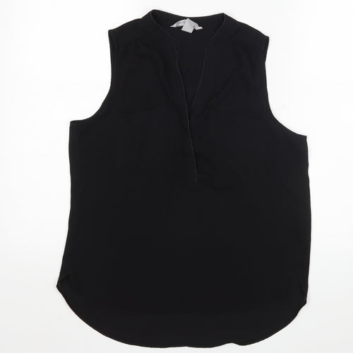 H&M Womens Black   Basic Blouse Size 8