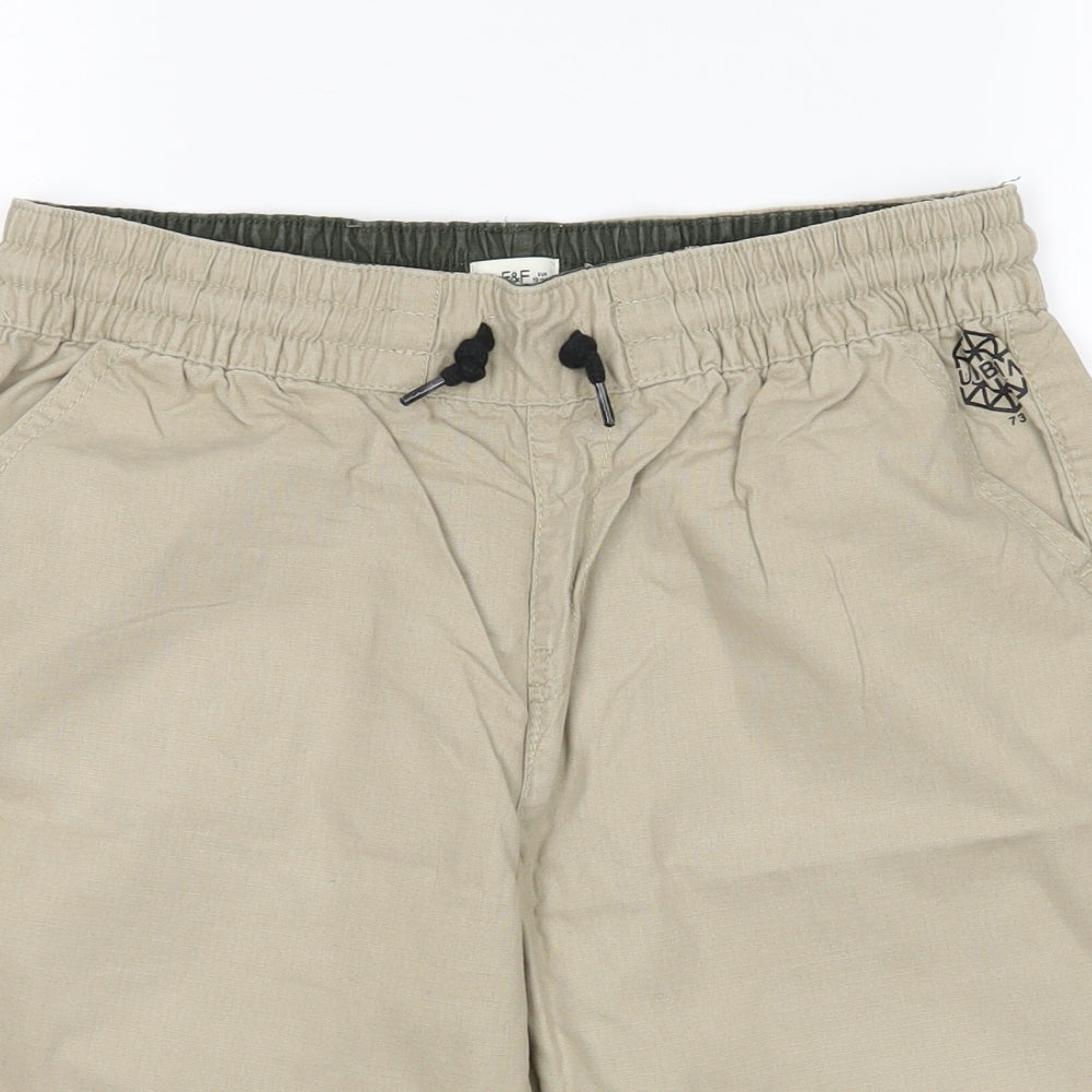 F&F Boys Beige   Bermuda Shorts Size 13-14 Years