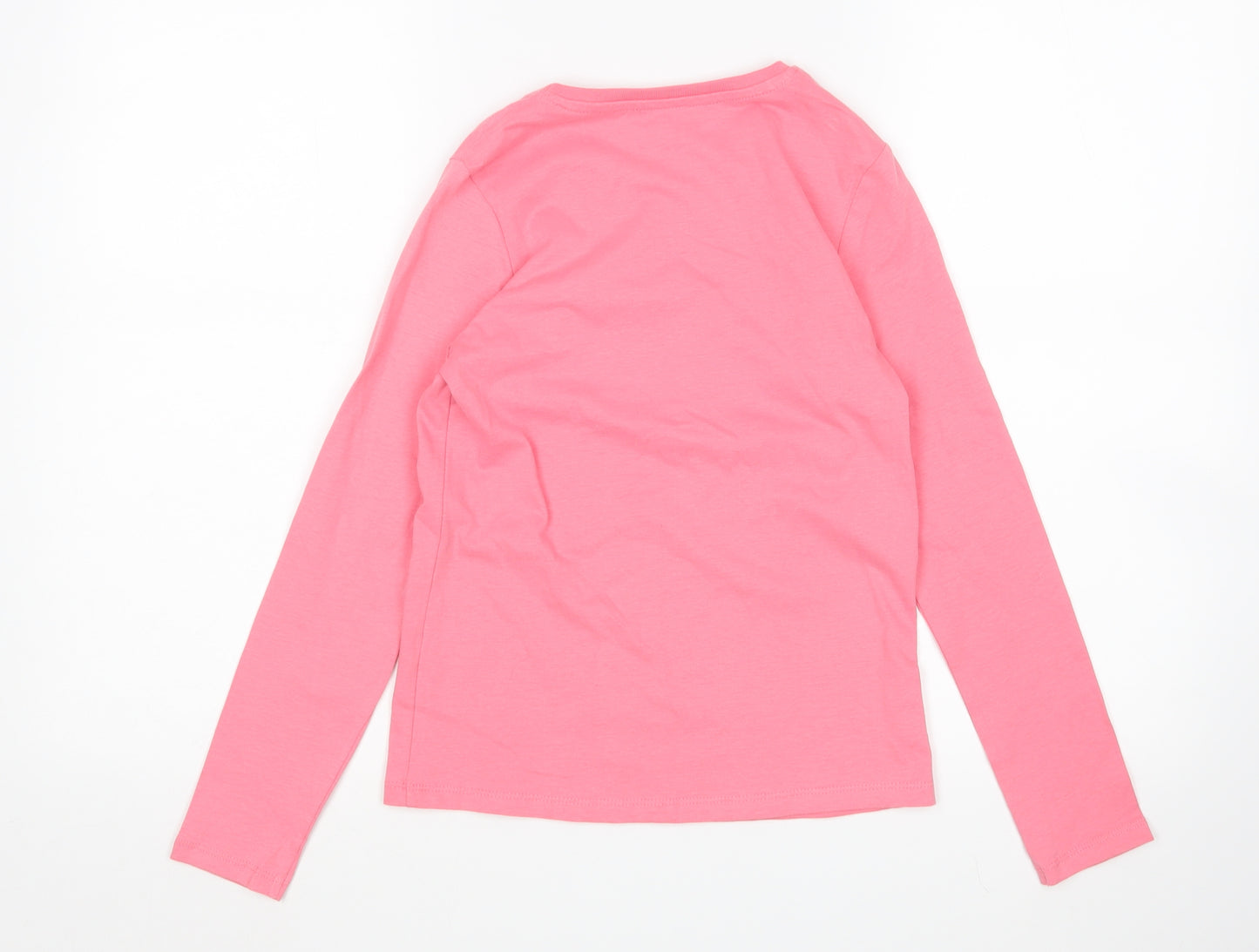 George Girls Pink   Basic T-Shirt Size 10-11 Years