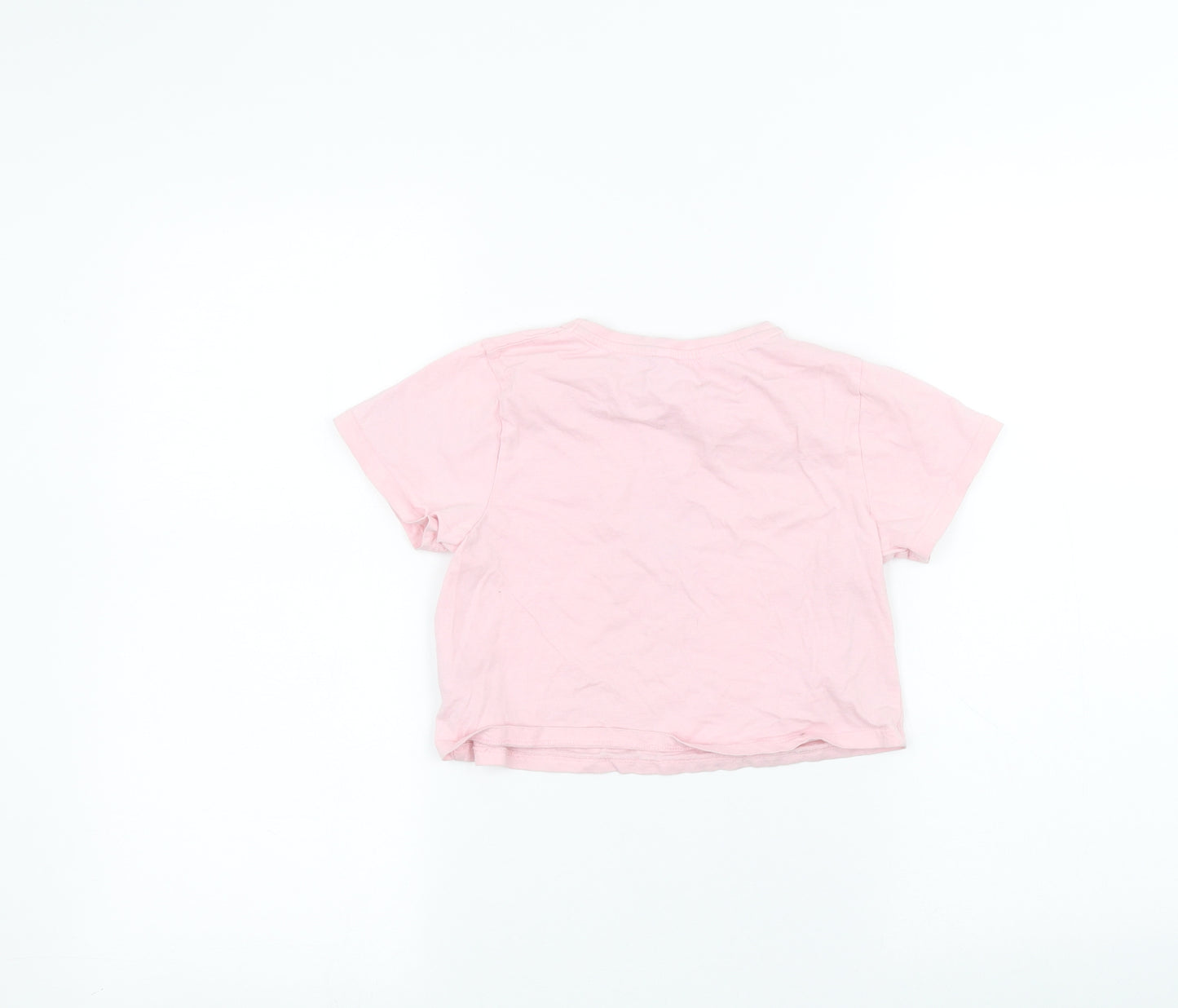 PEP&CO Girls Pink   Basic T-Shirt Size 6-7 Years